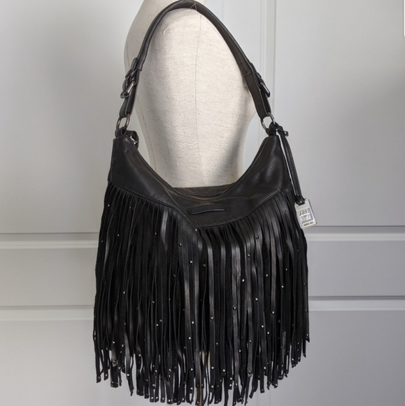 frye studded hobo